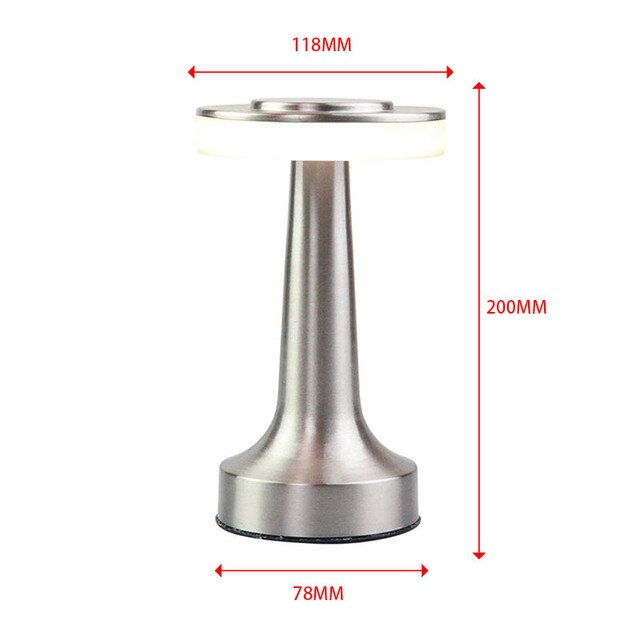 Lampe de table LED à barre rétro