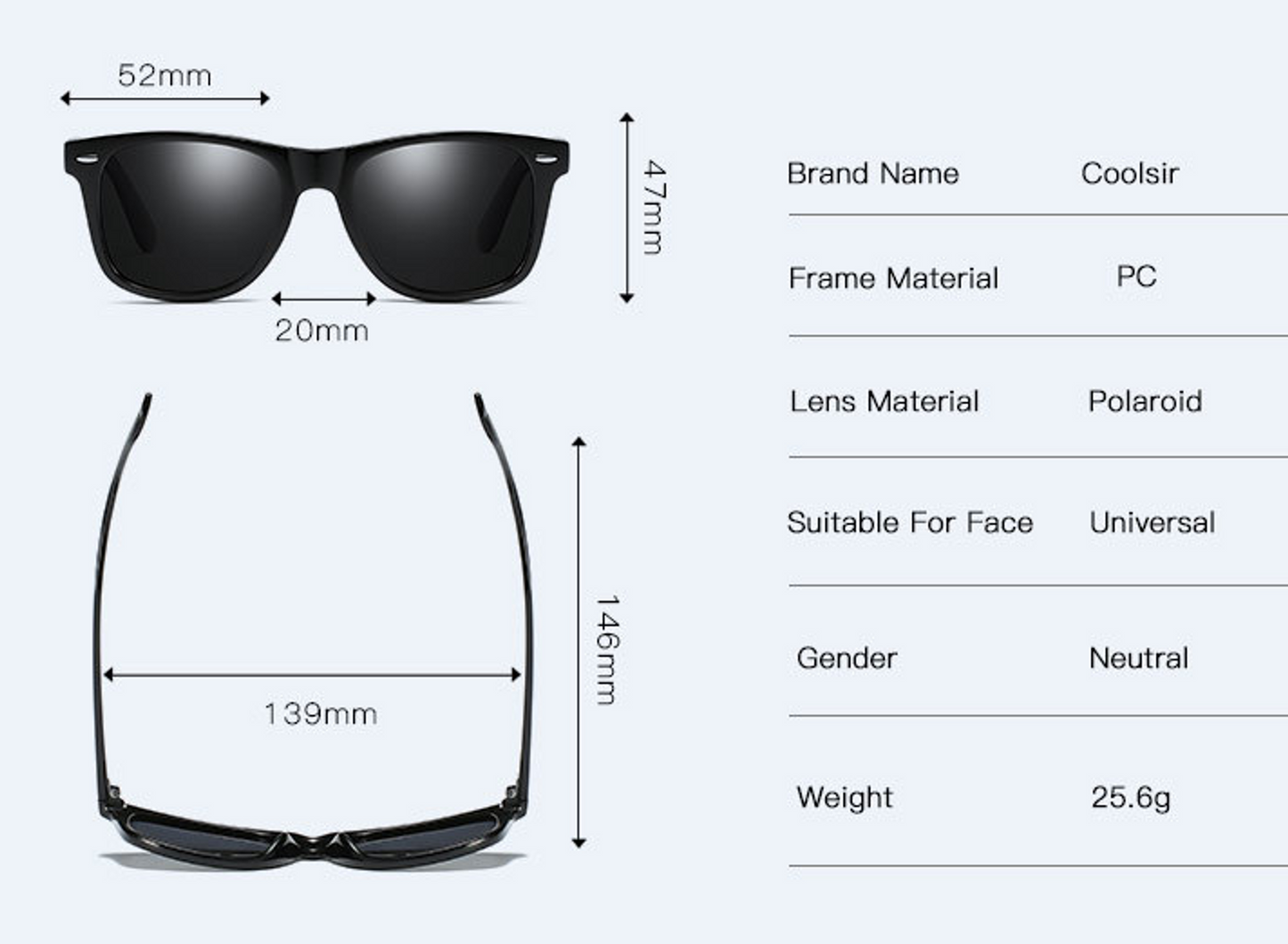 Lunettes de soleil à changement de couleur Smart Touch