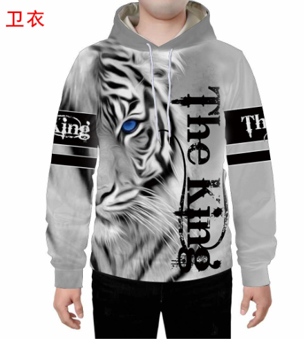 Lion, White Tiger Hoodies