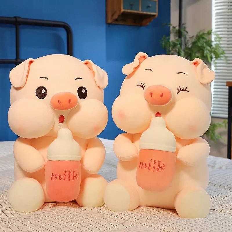 Peluche cochon géant Kawaii