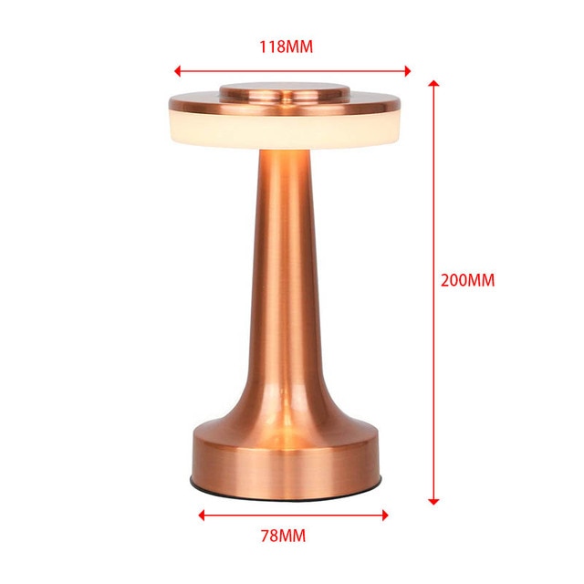 Lampe de table LED à barre rétro