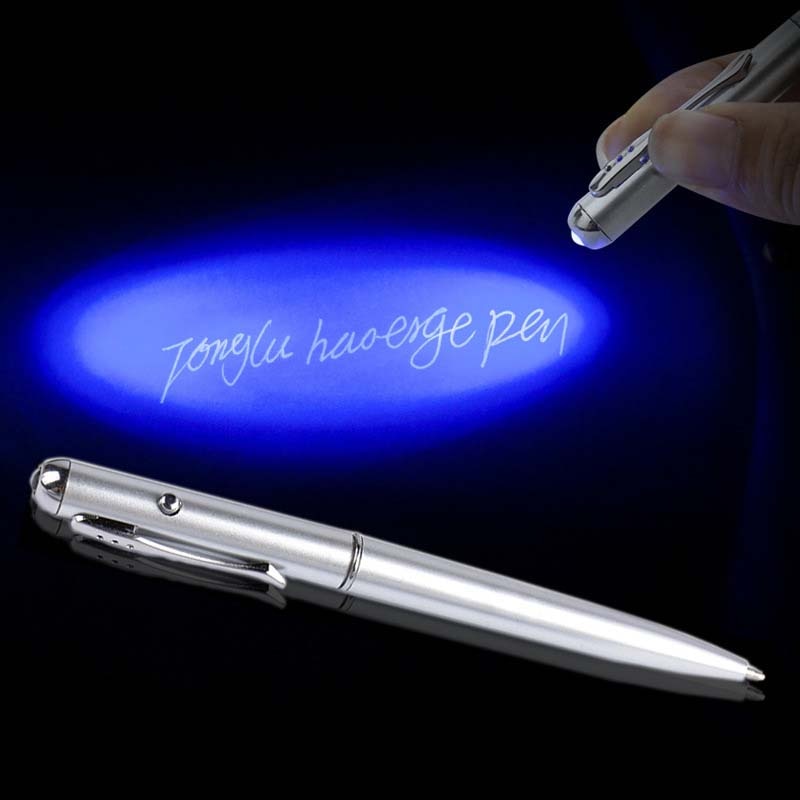 Stylo à bille à lumière UV avec encre invisible