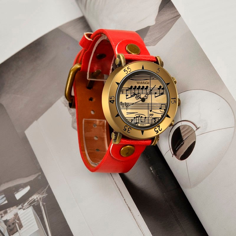 Montres pour femmes de mode de style musical