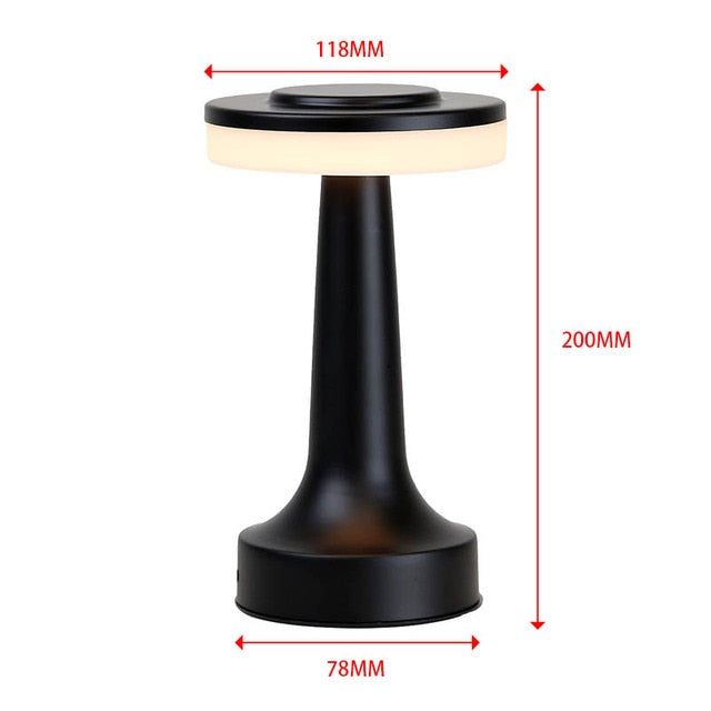 Lampe de table LED à barre rétro