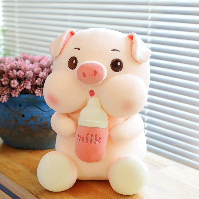 Peluche cochon géant Kawaii