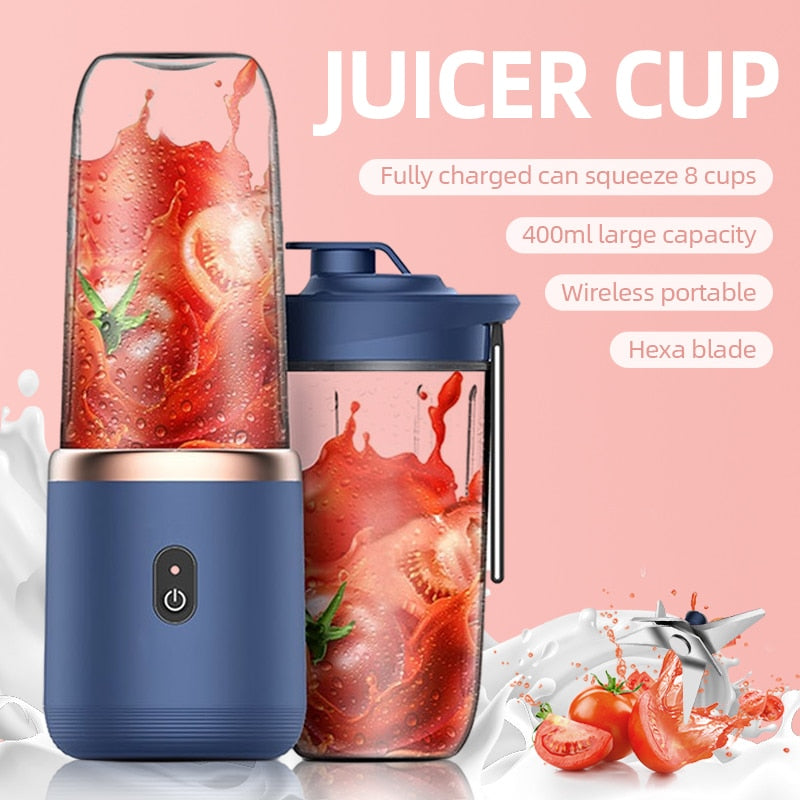 Portable Juicer Cup 6 Blades