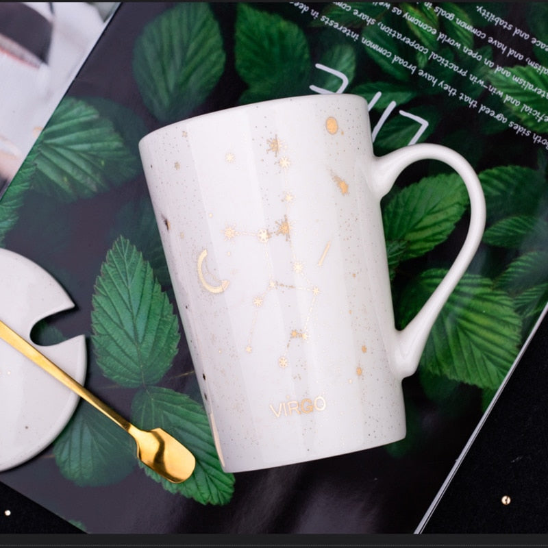 Creative Mugs With Spoon 12 Constellations