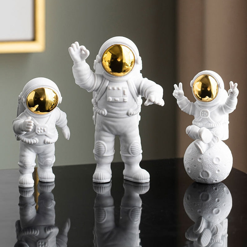 Astronaut en maan woondecoratieset