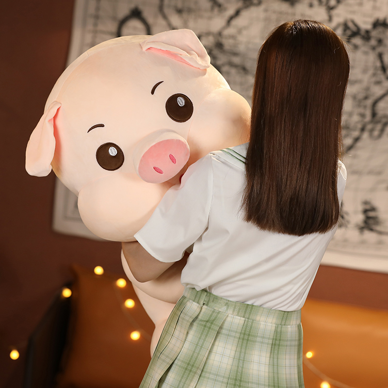 Peluche cochon géant Kawaii