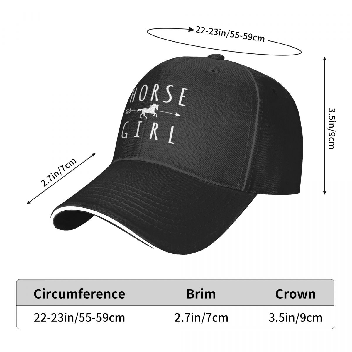 Paard meisje renners Racer Cap