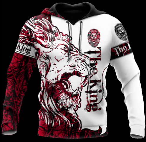 Lion, White Tiger Hoodies